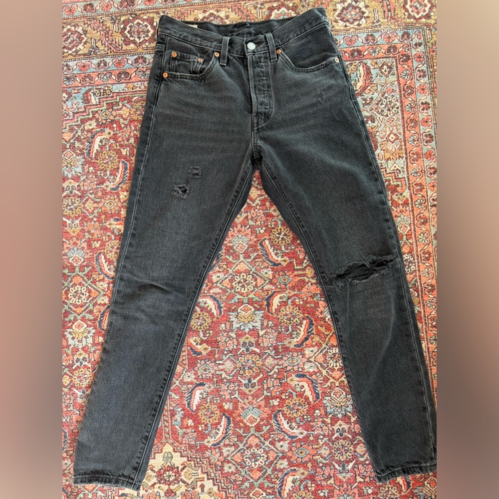 Levi’s 501 Skinny Filiforme Black Denim Jeans